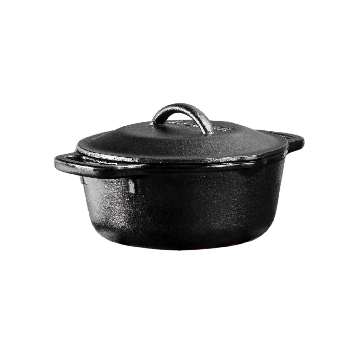 Lodge Cast Iron Dutch Oven 1 qt Black Sansujyuku sansujyuku.com