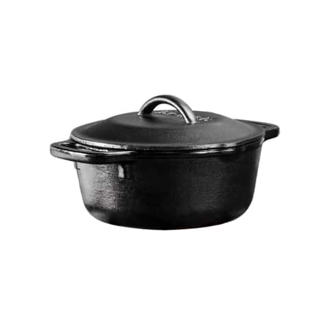 Cast Iron Dutch Oven, 3 QT round Dutch Oven Pot with Self Basting Lid for  Home B