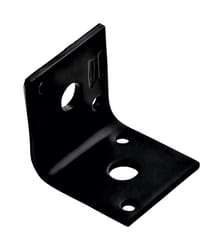 National Hardware 1.65 in. H X 1.5 in. W X 0.125 in. D Black Carbon Steel Inside/Outside Corner Brac