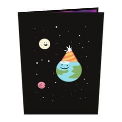 Lovepop Space Birthday 3D Card Paper 1 pk