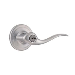 Kwikset Signature Tustin Satin Chrome Entry Lever 1-3/4 in.