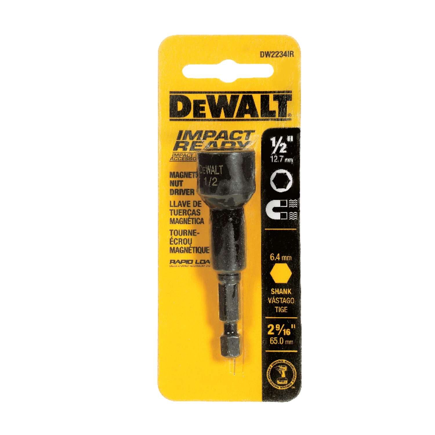 Dewalt Impact Ready 1 2 In. X 2-9 16 In. L Steel Nut Driver 1 Pc. - Ace 