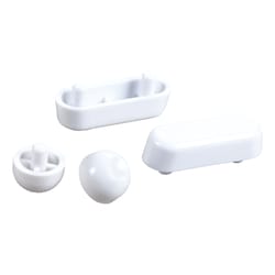 Ace Toilet Seat Bumper Set White Plastic For Universal