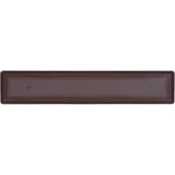 Novelty 1 in. H X 36 in. W X 7 in. D Plastic Countryside Flower Box Tray Brown