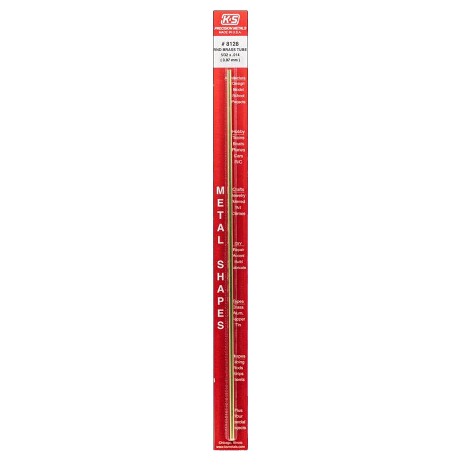 K&S 11/32 in. D X 12 in. L Round Brass Tube 1 pk - Ace Hardware