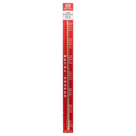 K&S 5/32 in. D X 12 in. L Round Brass Tube 1 pk K&S 5/32 in. D X 12 in. L Round Brass Tube 1 pk