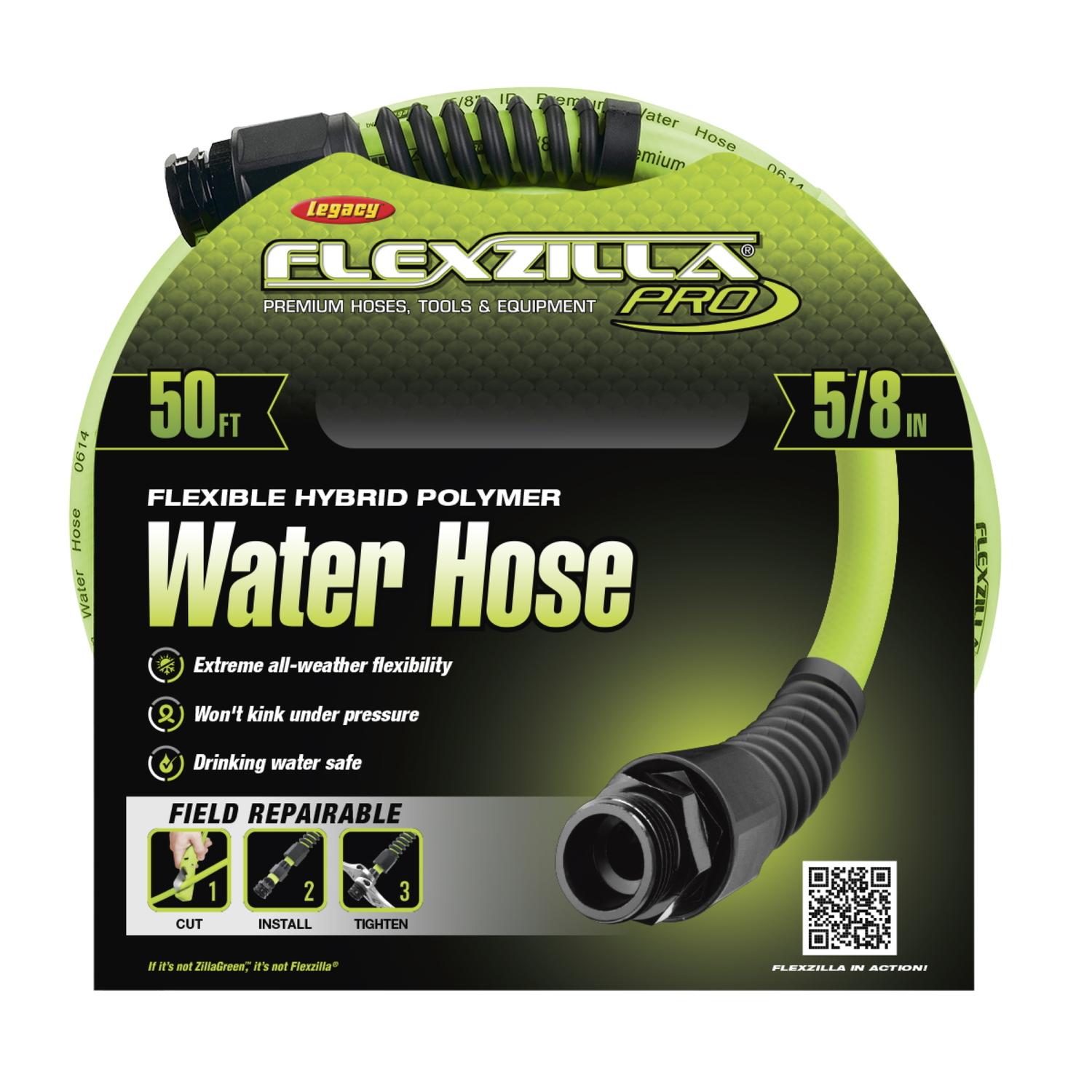 H&amp;O ブリッジング50 オリーブ Legacy Flexzilla Pro 50 ft. L X 3/8 in. D Hybrid Polymer Air