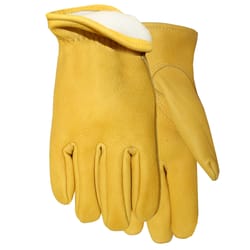 Midwest Quality Gloves XL Leather Yellow Cold Weather Gloves