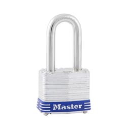 Master Lock 3DLF 3-3/16 in. H X 1-9/16 in. W Laminated Steel Double Locking Padlock