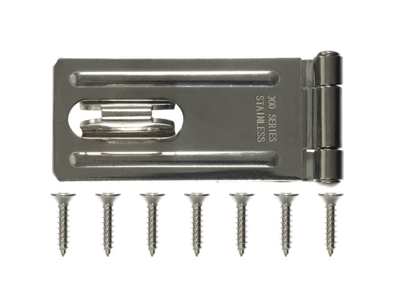 Ace Stainless Steel 3-1/4 in. L Fixed Staple Safety Hasp - 01-3725-186 - Hardware  sku 01-3725-186