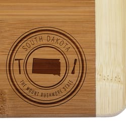 Totally Bamboo State Stamp 8 in. L X 5.75 in. W X 0.5 in. Bamboo Cutting Board