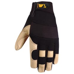 Wells Lamont Men's General Purpose Work Gloves White/Black M 1 pk