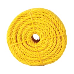 Koch 1/4 in. D X 100 ft. L Yellow Twisted Polypropylene Rope