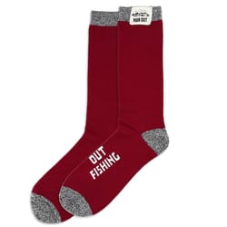 Pavilion Man Out Men's One Size Fits Most Boot Socks Red