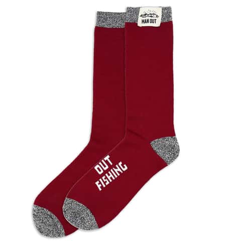 Pavilion Man Out Men's 8-12.5 Boot Socks Red - Ace Hardware