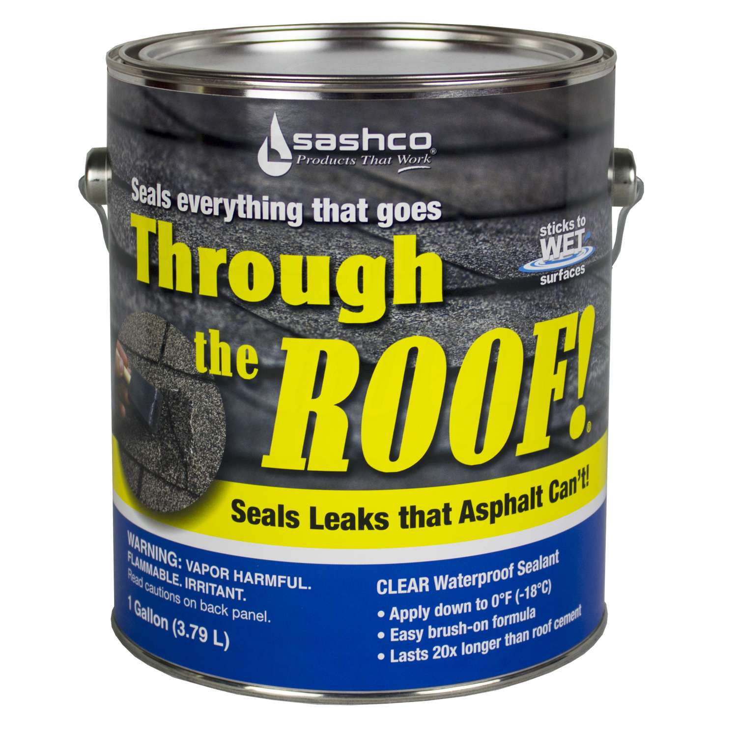 Sashco Through The Roof Clear Elastomeric Roof Sealant 1 gal. Ace