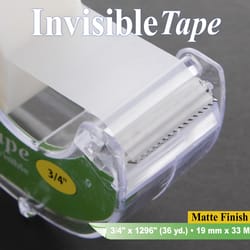 Bazic Products 3/4 in. W X 1296 in. L Invisible Tape