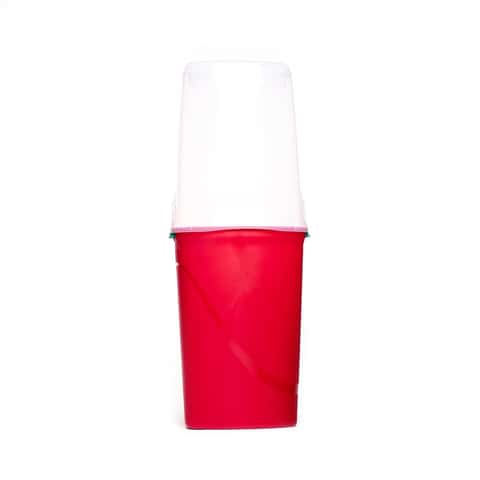 Homz 20 gal Clear/Red Wrapping Paper Storage Container 44.25 in. H X 17.125  in. W X 9.625 in. D - Ace Hardware
