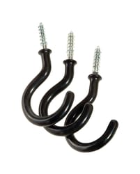 Panacea Black Vinyl 2 in. H Sturdy Plant Hook 3 pk