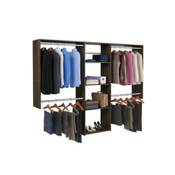 Easy Track 84 in. H X 96 in. W X 14 in. L Wood Closet Organizer