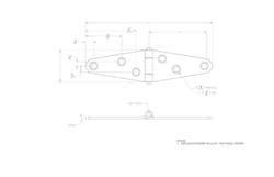 Ace 2 in. L Zinc-Plated Light Duty Strap Hinge 2 pk