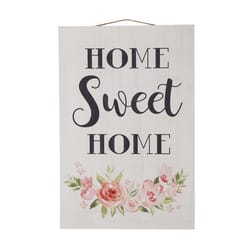 Glitzhome 17.72 in. H X 11.81 in. L Multicolored Wood Wall Sign