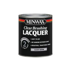 Minwax  Satin  Clear  Brushing Lacquer  1 qt. 