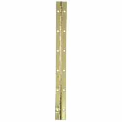 Ace 1 in. W X 12 in. L Bright Brass Brass Continuous Hinge 1 pk