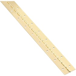 National Hardware 48 in. L Brass-Plated Continuous Hinge 1 pk