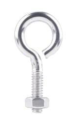 Hampton 1/4 in. X 2 in. L Stainless Stainless Steel Eyebolt with Nut Nut Included