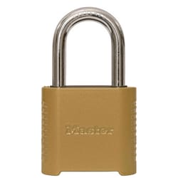 Master Lock 2 in. W Hardened Steel Resettable Combination Combination Padlock