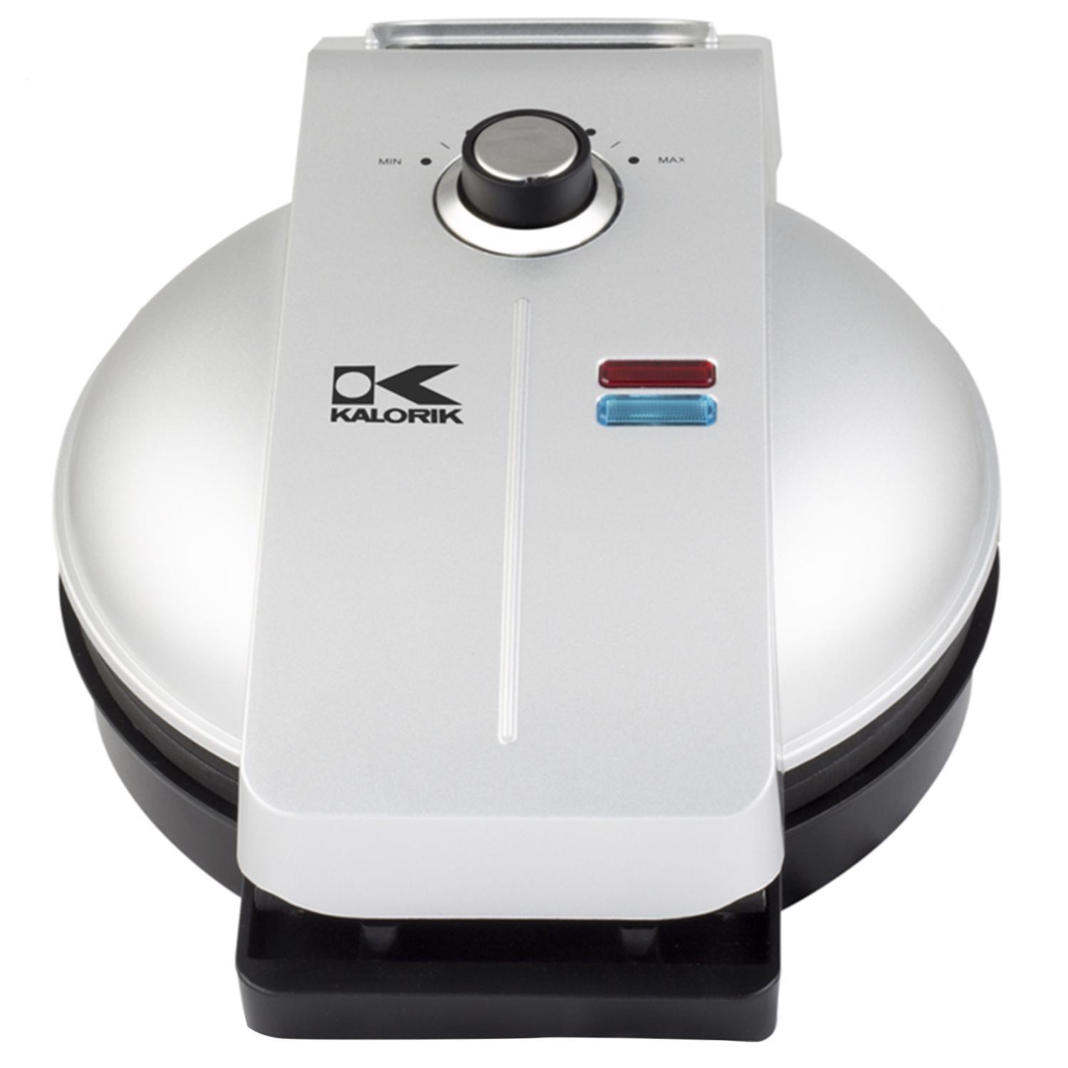 Kalorik 1 waffle Silver Aluminum Belgian Waffle Maker Uae Electronic uaeelectronic.com