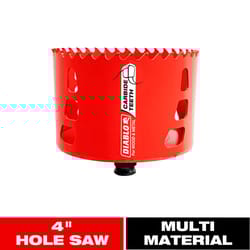 Diablo Snap-Lock Plus 4 in. Carbide Tipped 2-3/8 in. L X 3/8 in. D Hole Saw