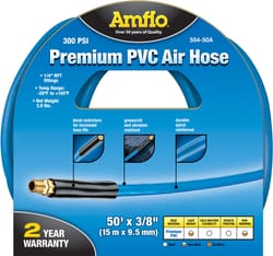 Amflo 50 ft. L X 3/8 in. D Polyvinyl Air Hose 300 psi Blue