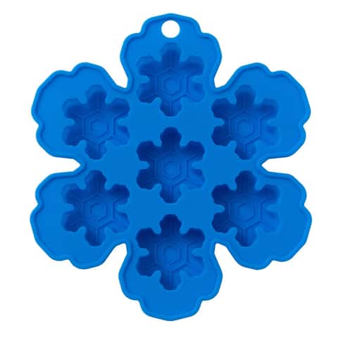Chef Craft Blue Silicone Snowflake Ice Cube Tray - Ace Hardware