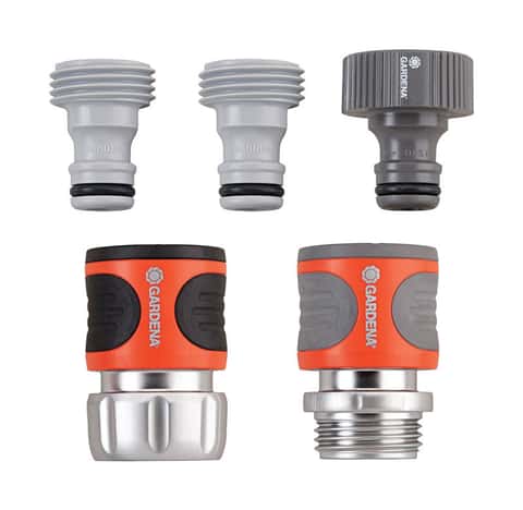 Gardena 5/8 & 1/2 in. Metal Threaded Female Hose Connector