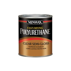 Minwax  Semi-Gloss  Clear  Fast-Drying Polyurethane  1 qt. 