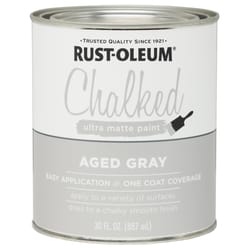 Rust-Oleum Chalked Ultra Matte Aged Gray Water-Based Acrylic Chalk Paint 30 oz