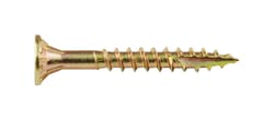 Screw Products No. 8 X 1-1/4 in. L Star Yellow Zinc-Plated Wood Screws 5 lb lb 1143 pk