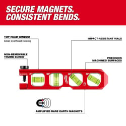 Milwaukee 6.25 in. Aluminum Magnetic Torpedo Magnetic Level