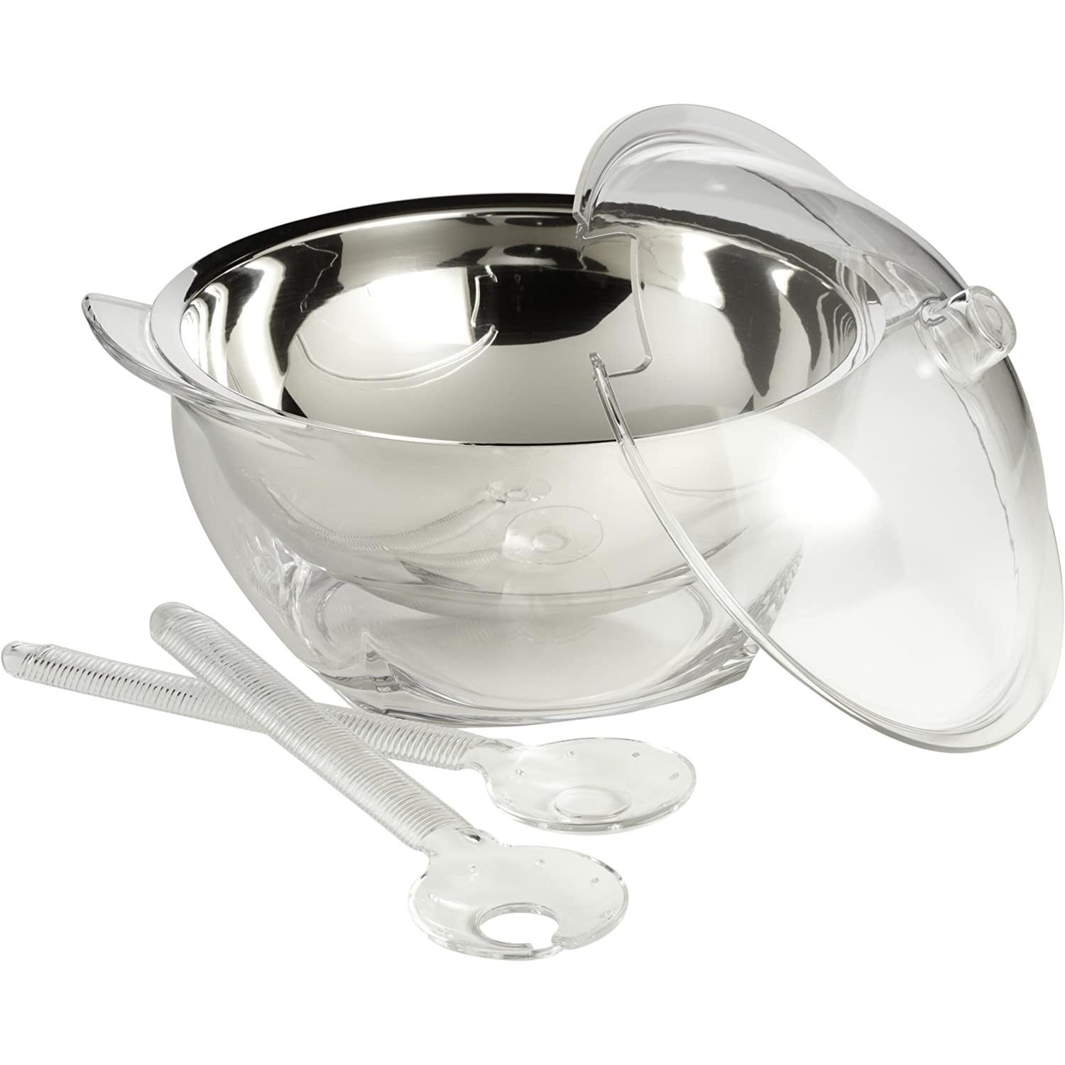 Prodyne Clear Acrylic Iced Salad Bowl 4 qt Sansujyuku sansujyuku.com