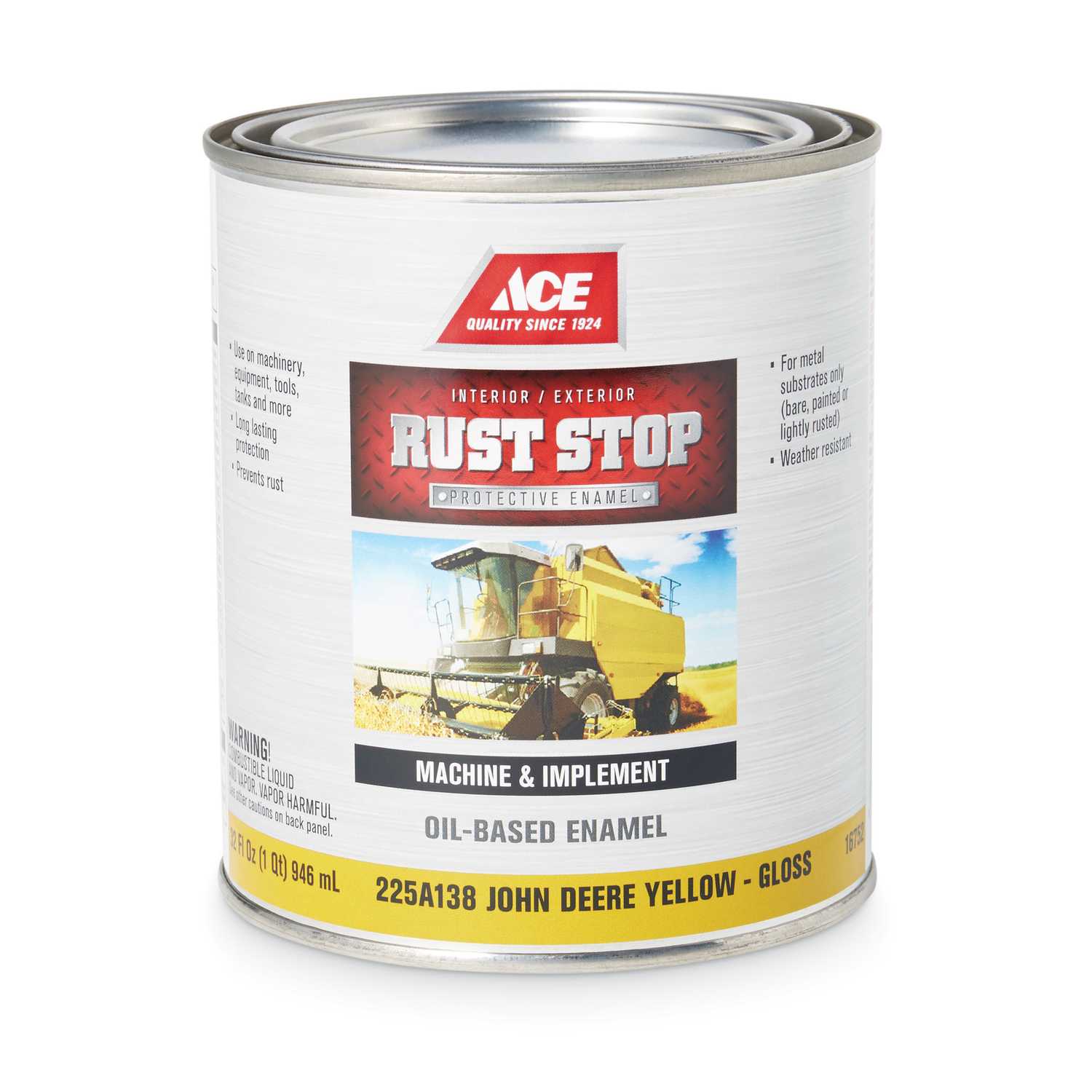 Ace Rust Stop Indoor And Outdoor Gloss John Deere Yellow Rust