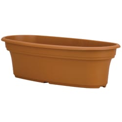 HC Companies Panterra 5 in. H X 12 in. D Plastic Texture Planter Clay