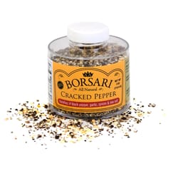 Borsari Cracked Pepper Seasoning Salt 3 oz