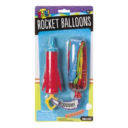 Toysmith Yay Rocket Balloons Multicolored 16 pc