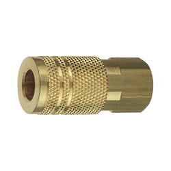 Tru-Flate Brass Quick Change Coupler 1/4 in. FPT X 1/4 in. 1 pc