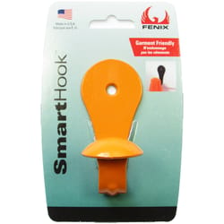 FENIX SmartHook 3.5 in. L Powder Coated Orange Steel Contemporary Hook 15 lb. cap. 1 pk