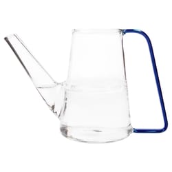Chive Sprocket Blue Glass Modern Watering Can