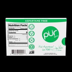 PUR Sugar Free Spearmint Chewing Gum 1 pk 9 pc