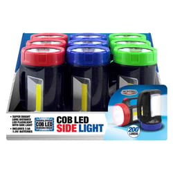 Blazing LEDz 200 lm Assorted LED COB Flashlight AA Battery